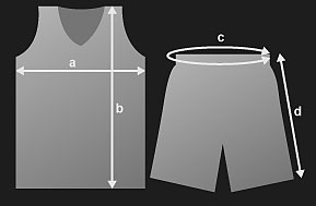 basketball jersey measurements